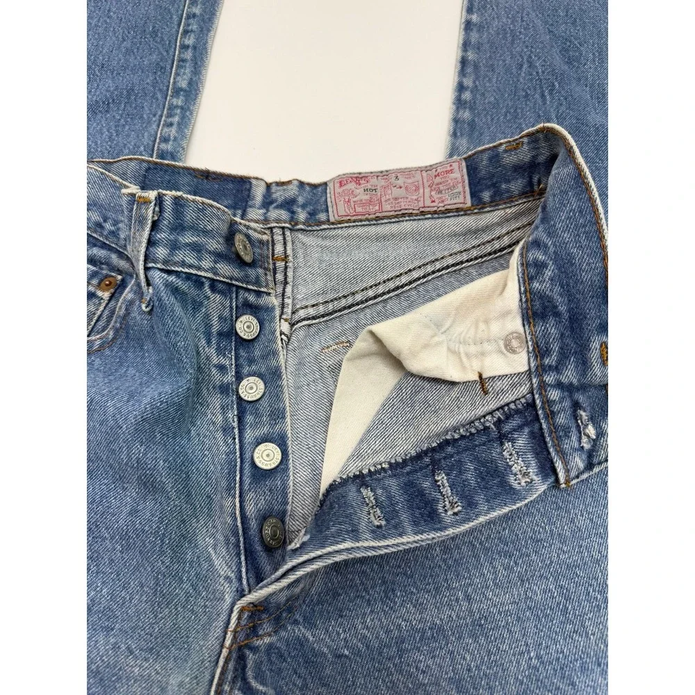 Vintage Levi's 501-0119 Jeans Made In USA 1993 Button Fly Light Wash 100% Cotton